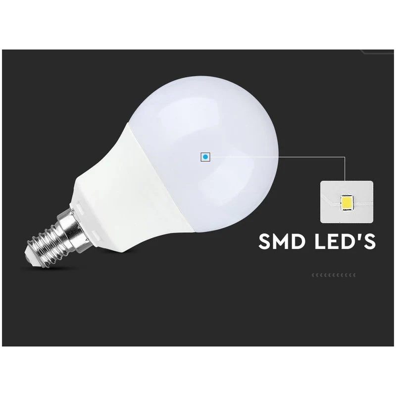 Lampada A Led E14 A58 9W 806LM Forma Bulbo SKU-21114, Disponibili 3000K 4000K 6400K (Bianco Neutro 4000K) - Image 4
