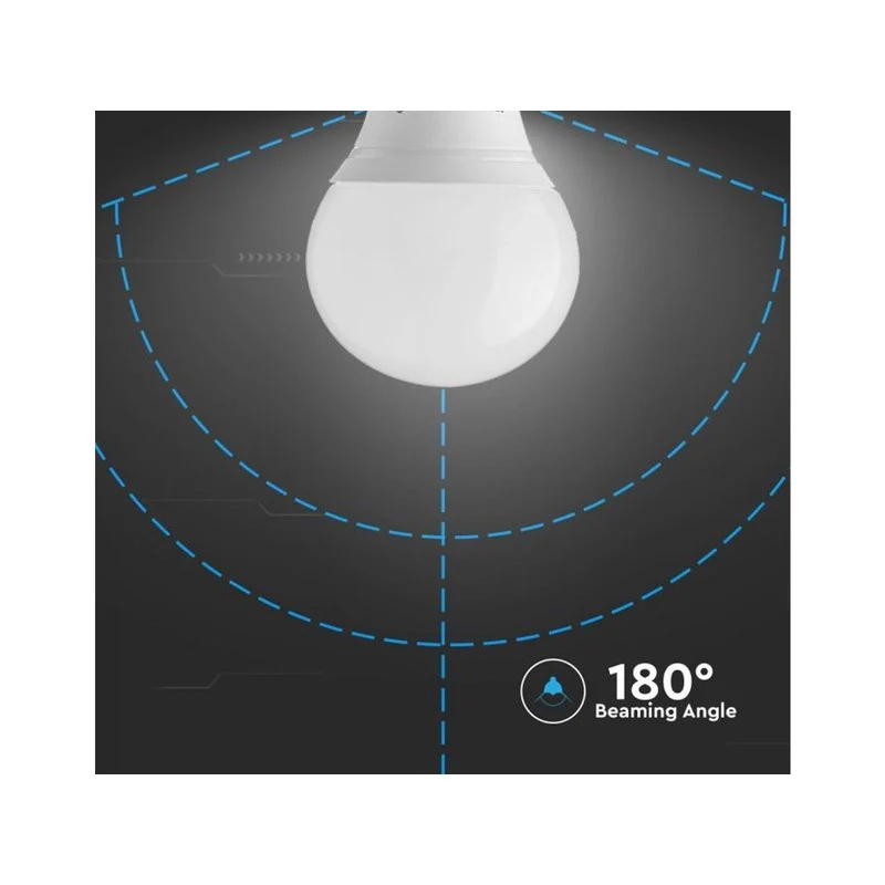 Lampada A Led E14 P45 7W 600LM Forma Sfera Bulbo Pallina SKU-863, Disponibili 3000K 4000K 6400K (Bianco Freddo 6500K) - Image 2