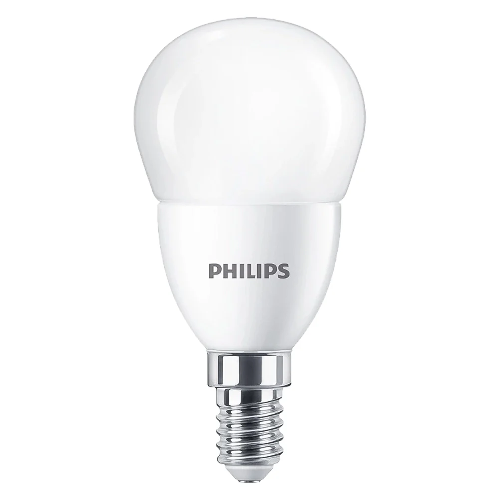 LAMPADA A LED 'SFERA' CALDA 2700K 7 W=60W E14 - 806 lm- 4 pezzi  - PHILIPS