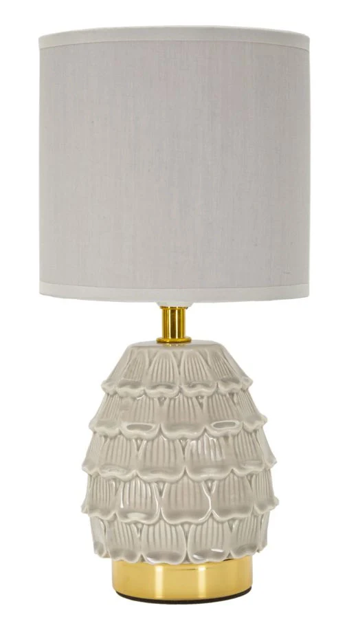 LAMPADA DA COMODINO PIGNY GRIGIA CM Ø 15X30,5