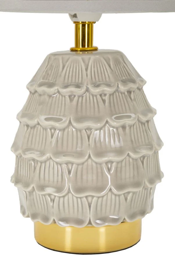 LAMPADA DA COMODINO PIGNY GRIGIA CM Ø 15X30,5 - Image 2