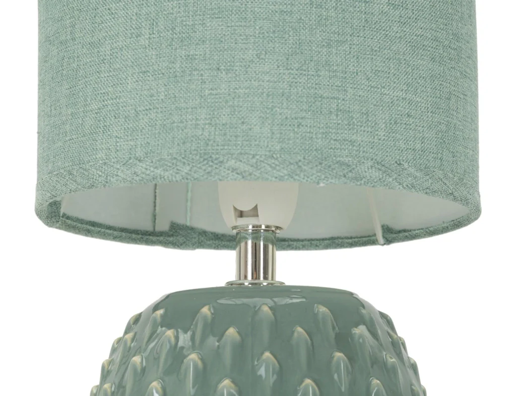 LAMPADA DA COMODINO PONTUS TURCHESE CM Ø 14X27 - Image 3