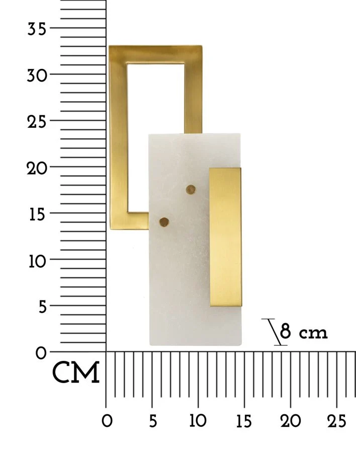 LAMPADA DA MURO CUBE CM 15X8X33 - Image 6