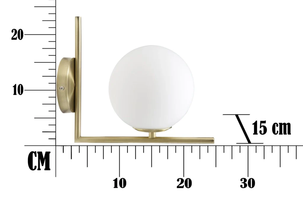 LAMPADA DA MURO GLAMY CM 15X25X22 - Image 6