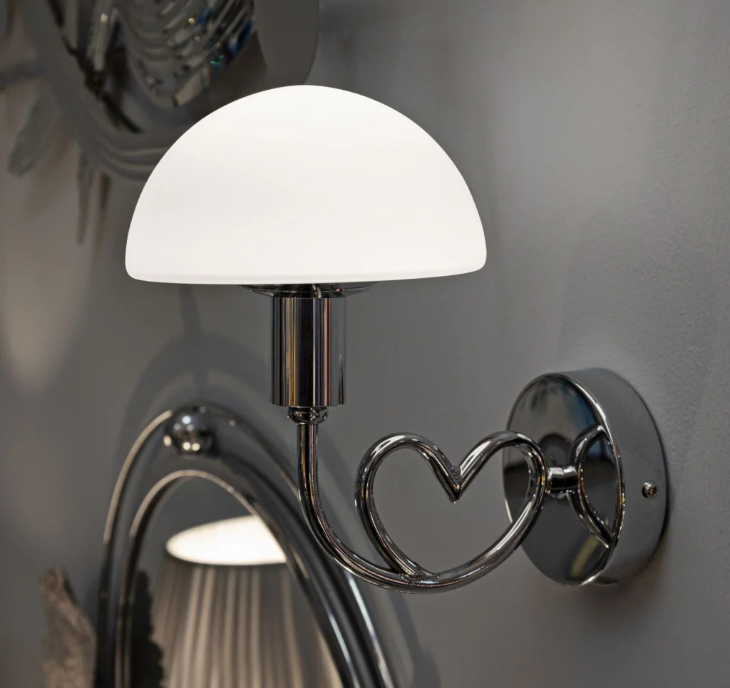 LAMPADA DA MURO LOVY SILVER CM 23X15X22 - Image 6
