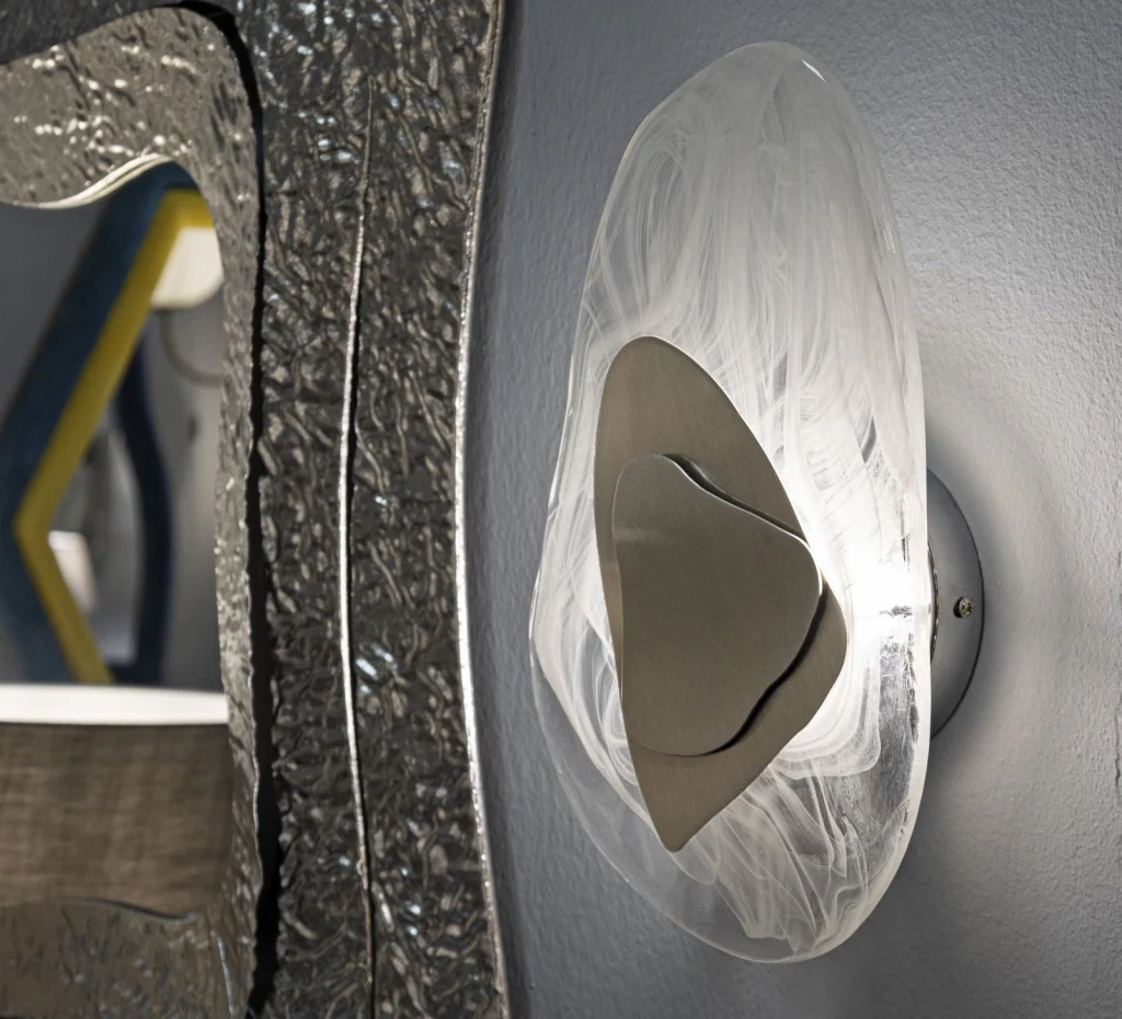 LAMPADA DA MURO OCEAN SILVER CM 21X8X31 - Image 5