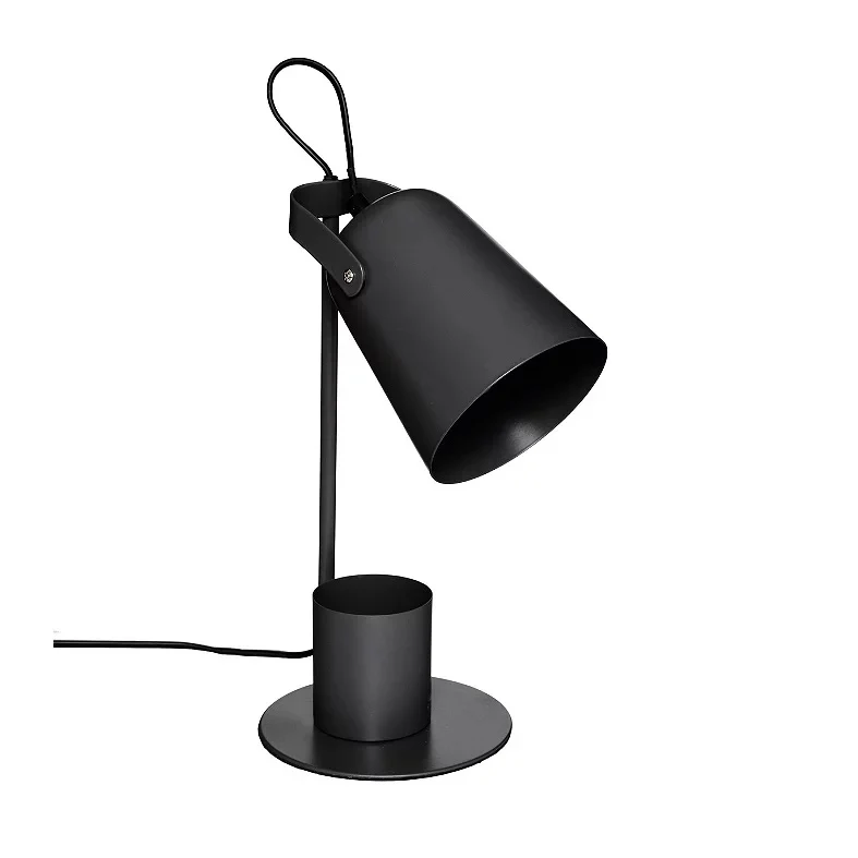 LAMPADA DA STUDIO ELIO E14 D.20XH34CM NERA IN META