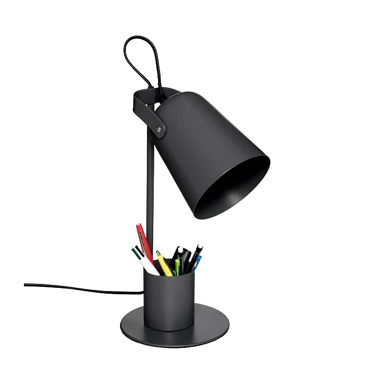 LAMPADA DA STUDIO ELIO E14 D.20XH34CM NERA IN META - Image 3