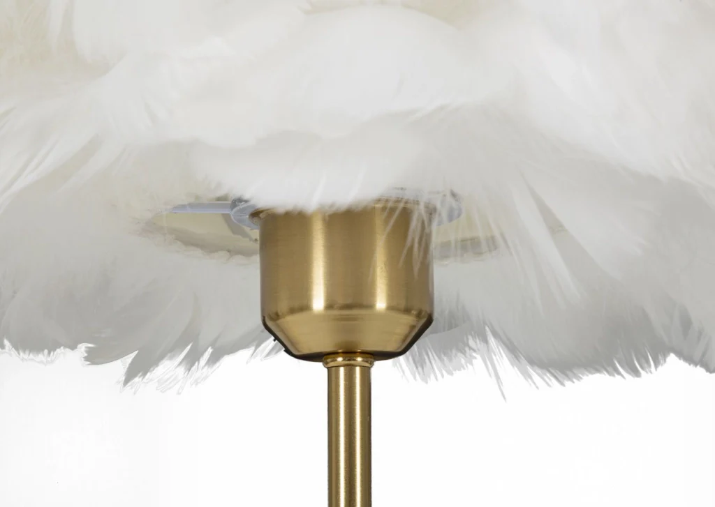 LAMPADA DA TAVOLO BALL FEATHER CM Ø 30X50 - Image 3