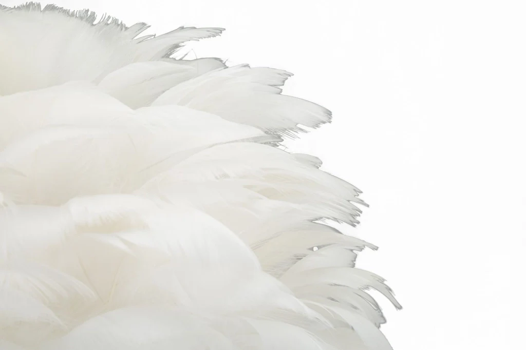 LAMPADA DA TAVOLO BALL FEATHER CM Ø 30X50 - Image 4