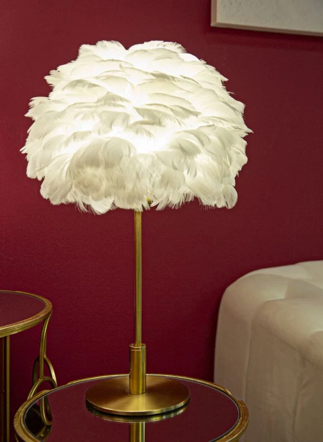 LAMPADA DA TAVOLO BALL FEATHER CM Ø 30X50 - Image 5