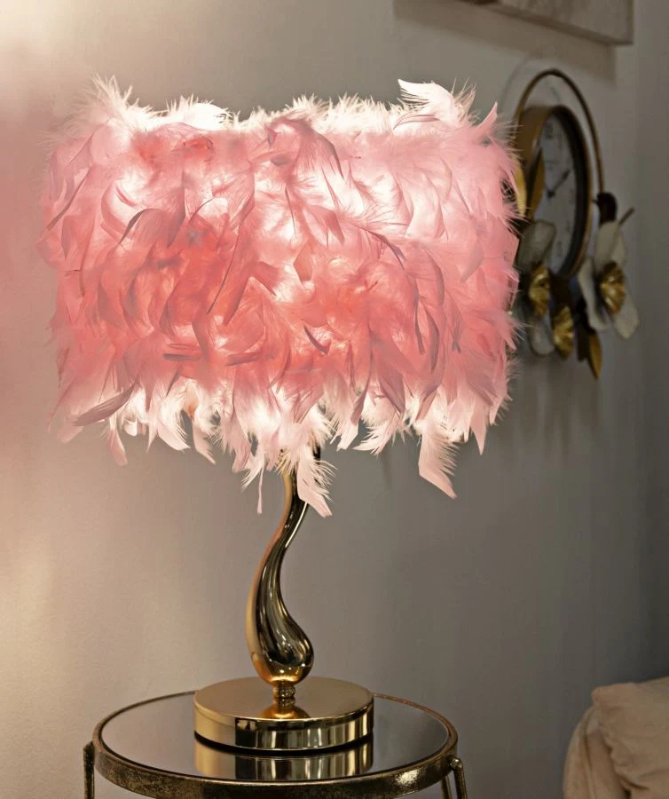 LAMPADA DA TAVOLO CART ROSA CM Ø 25X47 - Image 5