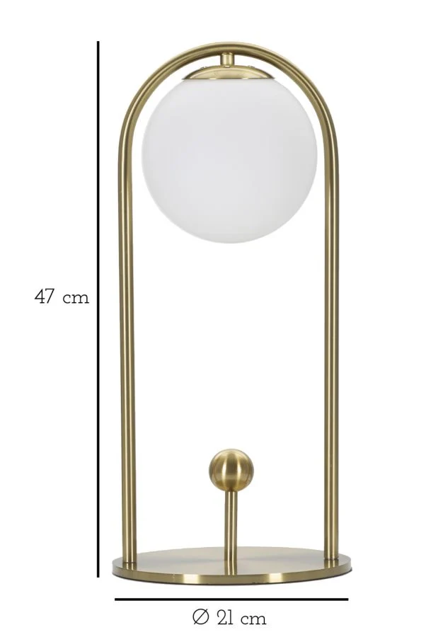 LAMPADA DA TAVOLO GLAMY ARC -A- CM Ø 21X47 - Image 6