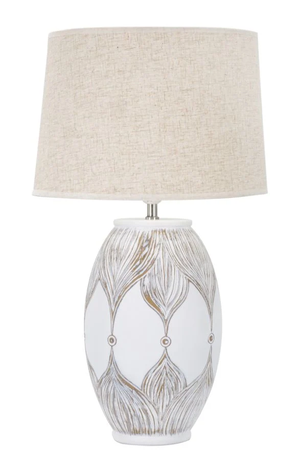 LAMPADA DA TAVOLO RESINA OVALE ATENE CM Ø 38X67