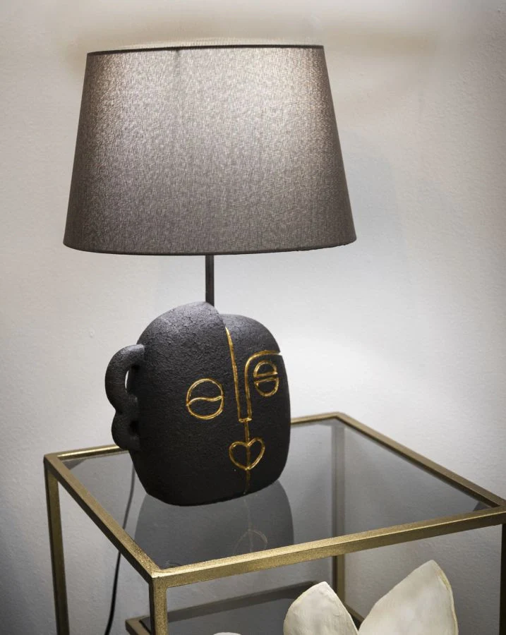 LAMPADA DA TAVOLO TRIBAL -A- CM Ø 30,5X46 - Image 5