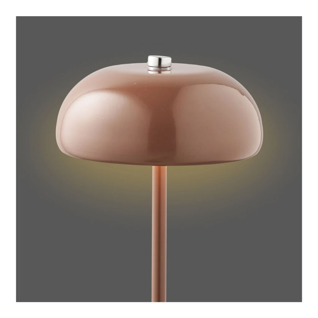 Lampada da Tavolo Margate, Marrone, Metallo, 13x13x18 cm - Image 2