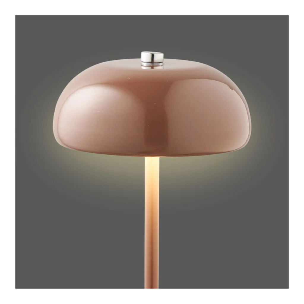 Lampada da Tavolo Margate, Marrone, Metallo, 13x13x18 cm - Image 4