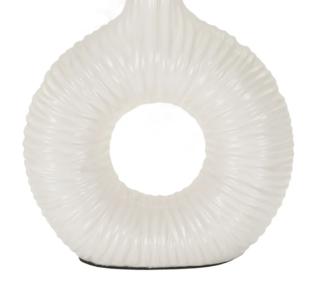 LAMPADA DA TAVOLO SETA BIANCA CM 28,5X15X43 - Image 4
