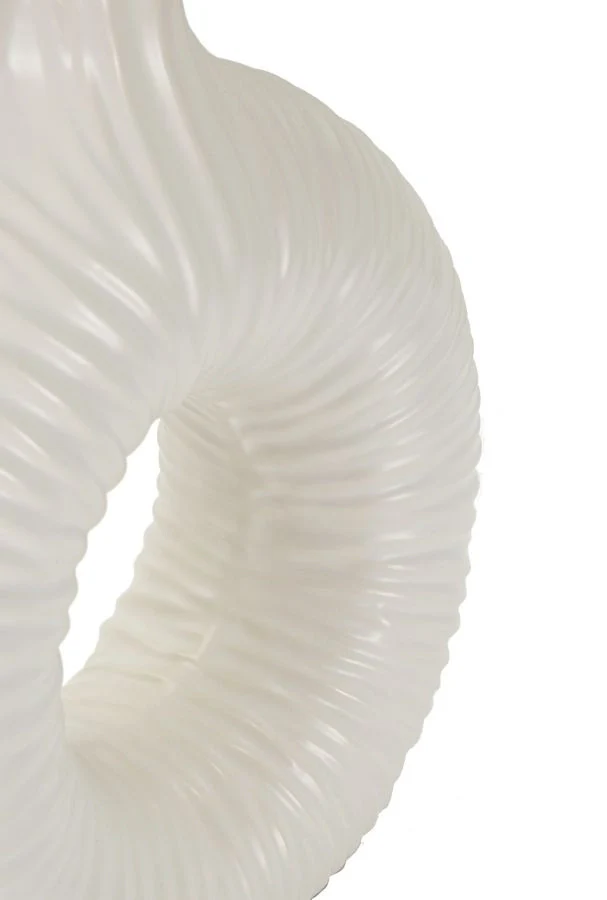 LAMPADA DA TAVOLO SETA BIANCA CM 28,5X15X43 - Image 5