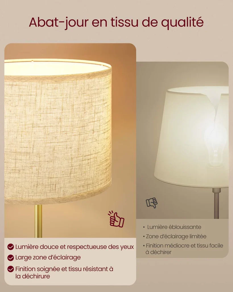 Lampada da terra altezza regolabile da 140 a 170 cm stile moderno interruttore a pedale paralume in tessuto attacco E27 oro e nero 12_0006123 - Image 4