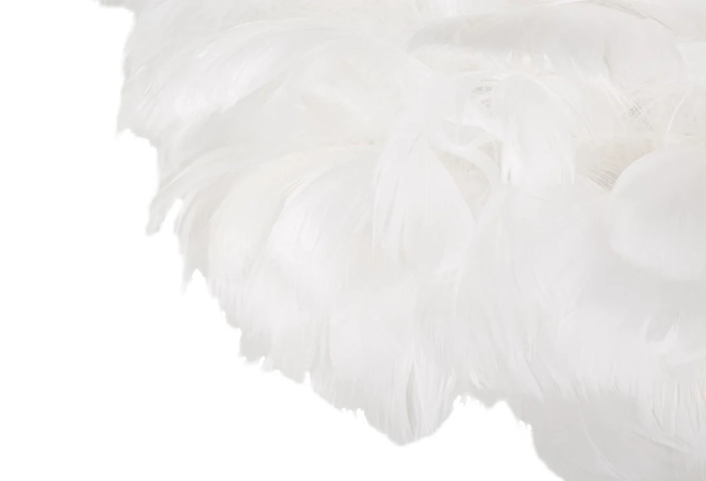 LAMPADA DA TERRA FEATHERS SLIM BIANCA CM Ø 43X170 - Image 3