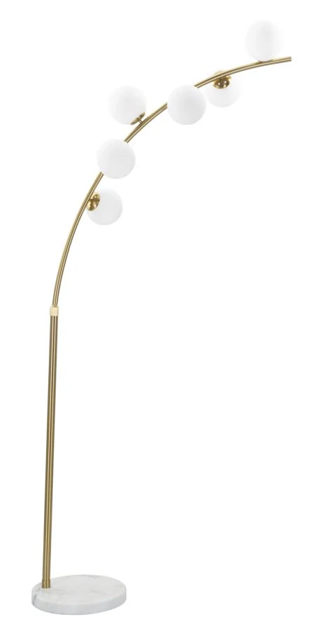 LAMPADA DA TERRA GLAMY ARC 6 LUCI CM 130X45X220-246