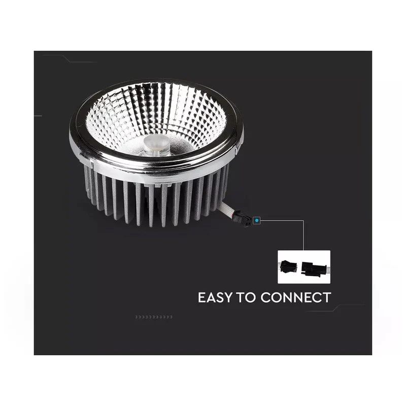Lampada Faretto Led AR111 20W AC 220V Freddo 6500K Doppio Riflettori Intercambiabile 20 40 Gradi SKU-212794 - Image 5