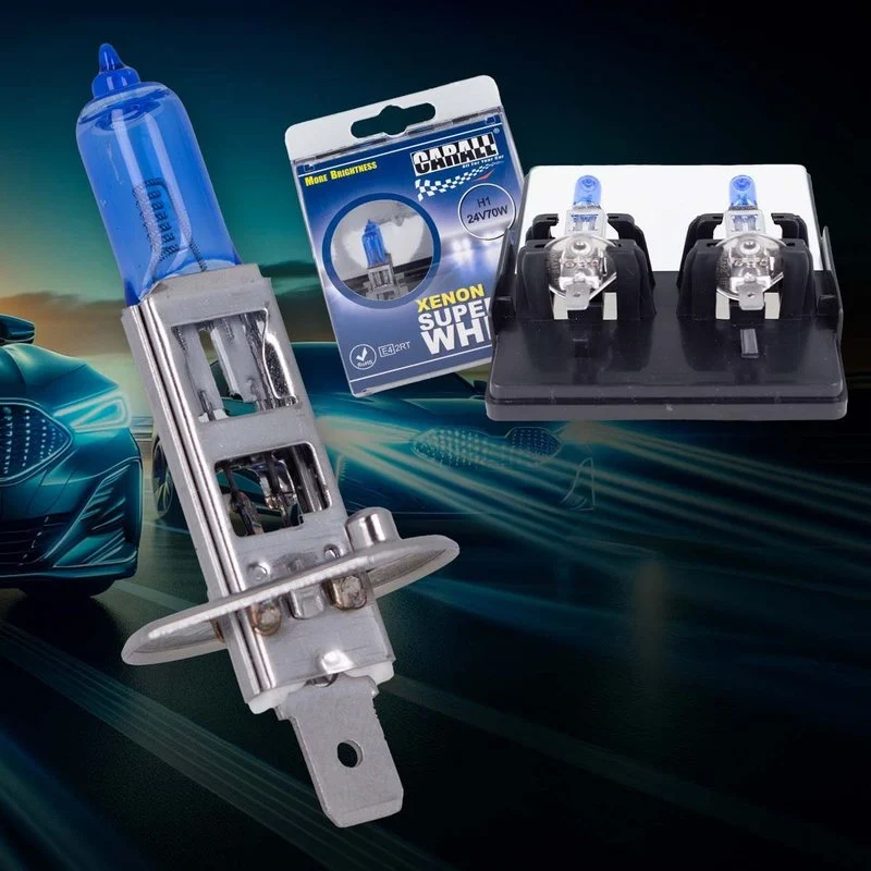 Coppia 2 Lampade H1 24V 70W P14,5s Effetto Xenon Bianco Per Camion e Veicoli Commerciali - Image 3