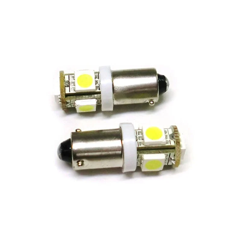 Lampada Led BAX9S H6W 5 Smd Piedi Storti Luci Posizione 12V - Image 3