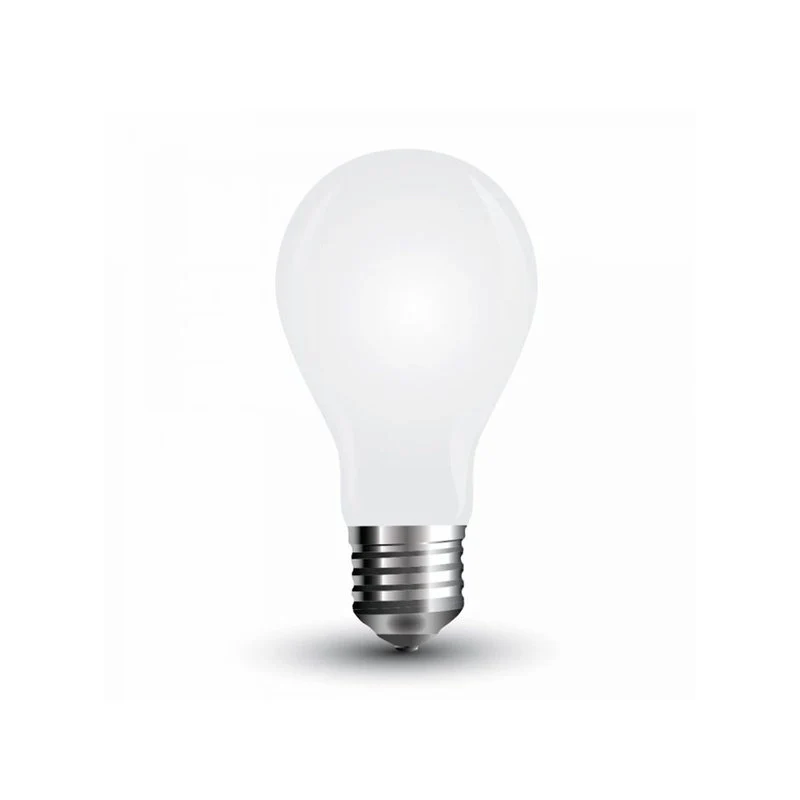 Lampada Led Con Filamento E27 A60 4W Freddo 6400K In Vetro Bianco 360 Gradi SKU-4491 - Image 2