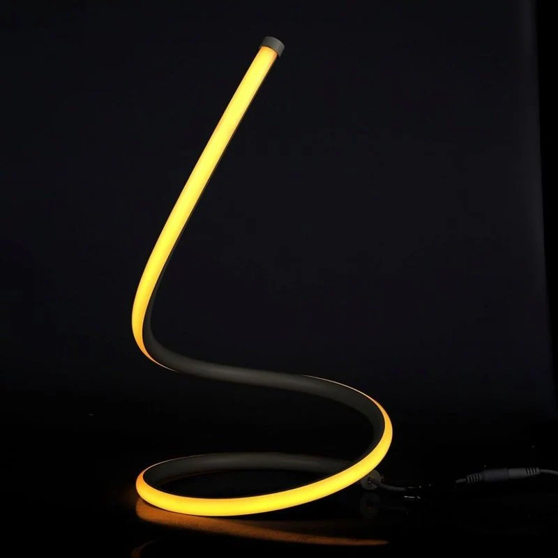 Lampada Led da Tavolo Design Moderna Spirale 17W Caldo 3000K Colore Nero Con Interruttore SKU-2140311 - Image 3