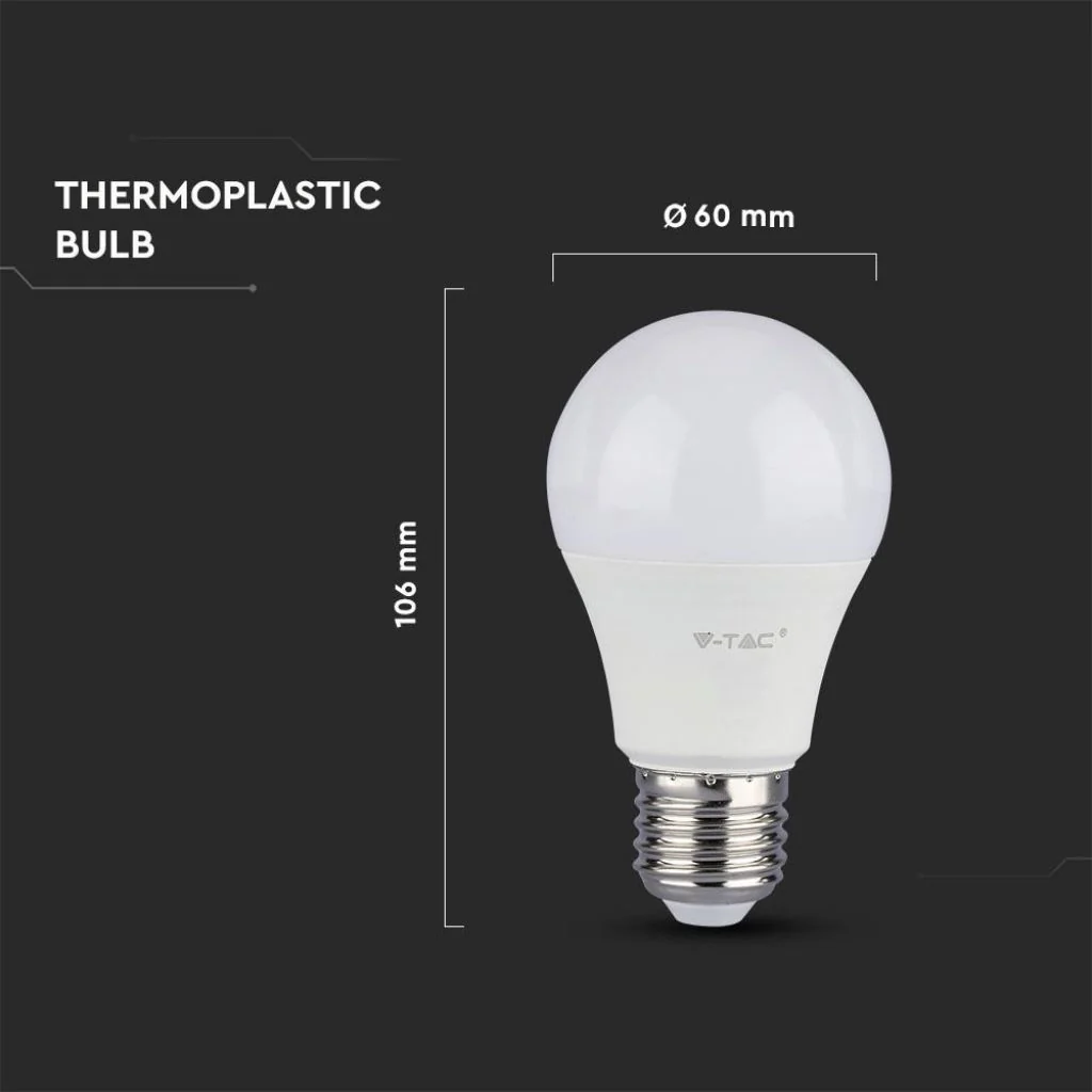 Lampada Led E27 A58 9W=60W Neutro 4000K Bulbo Sfera Chip Samsung Garanzia 5 Anni SKU-229 - Image 2
