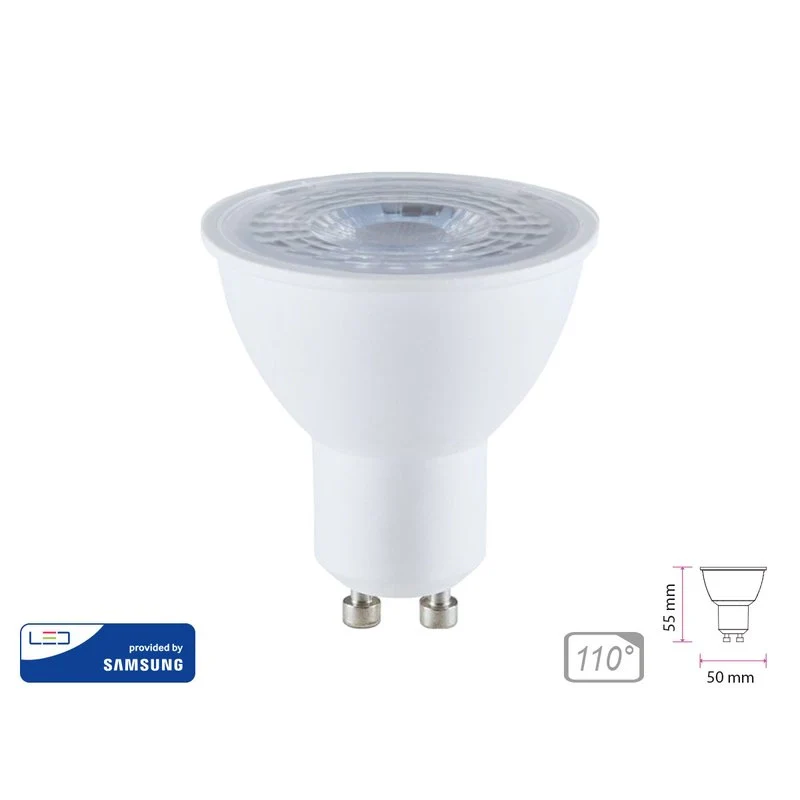 Lampada Led GU10 8W 220V 110 Gradi Freddo 6400K Angolo Larga SKU-218746