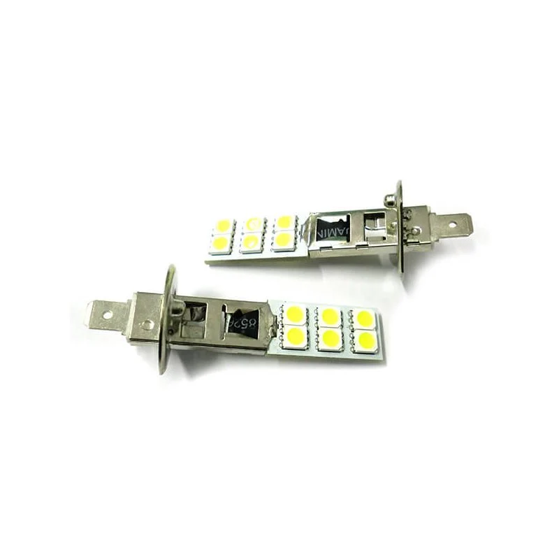 Lampada Led H1 12 SMD 5050 Luci Fendinebbia Bianco Freddo 6000K 12V 2W - Image 3