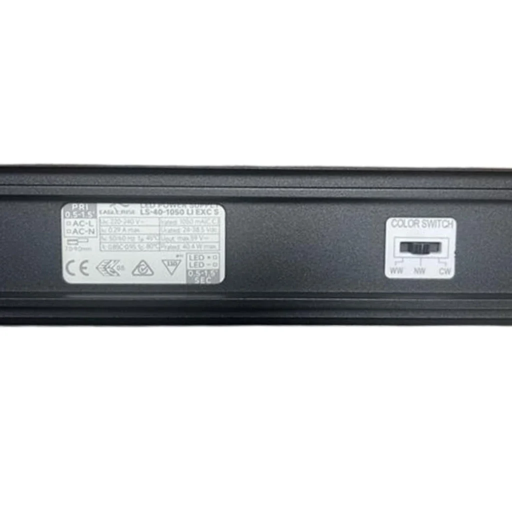 Lampada LED Lineare a Sospensione Allungabile Nero CCT 40W 4400 lm 1200x50x60 mm - Image 4