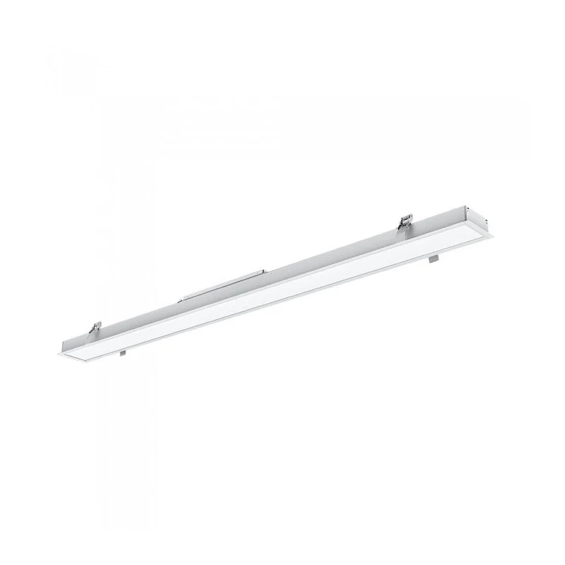 Lampada Led Lineare Da Incasso 40W 4000K 1211mm Allungabile Fino a 12 Metri Corpo Bianco SKU-381