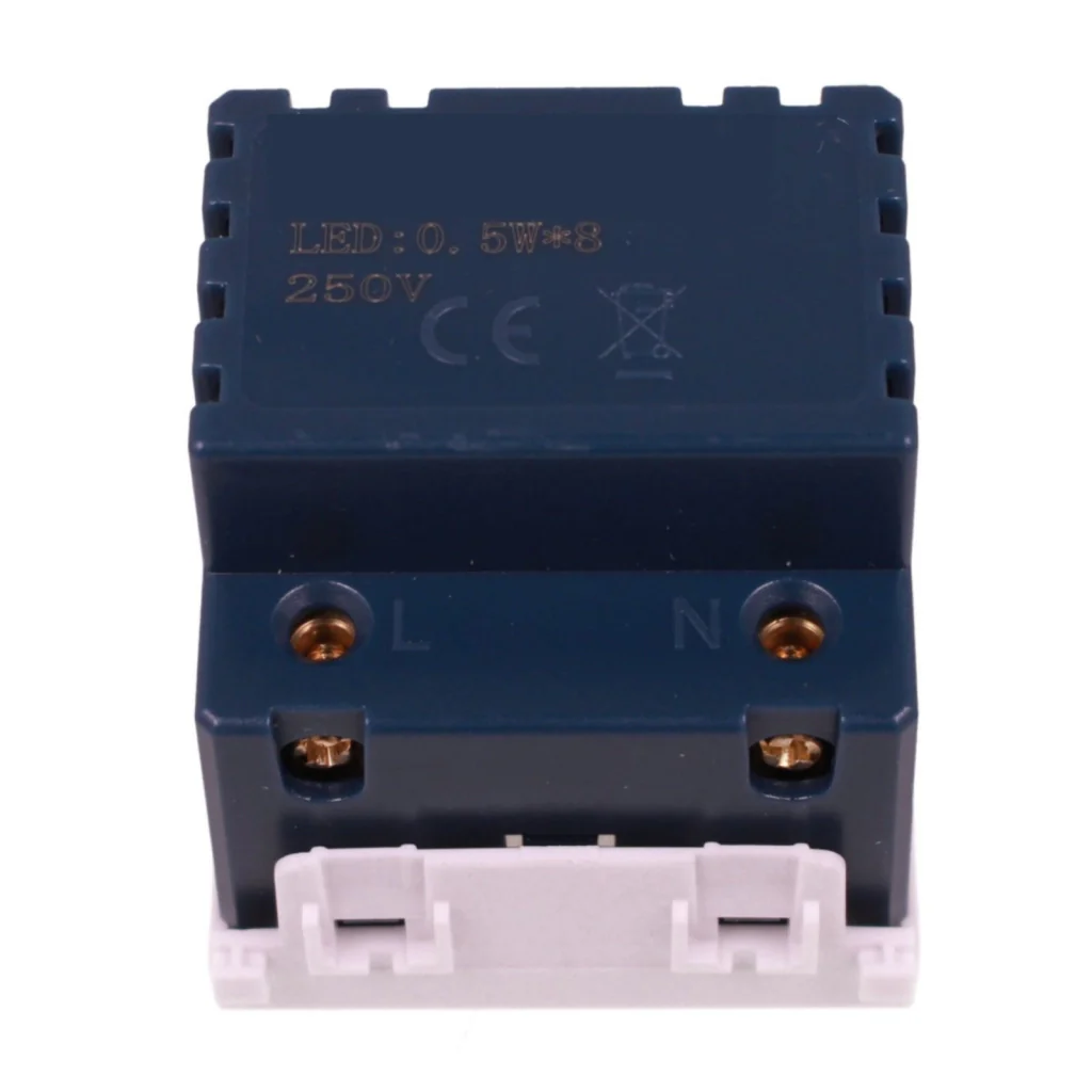 Lampada Led Luce Emergenza 2 Posti 220V 0.5W 80LM 6000K Autonomia 3 Ore Colore Bianco Compatibile Con Vimar Arkè - Image 3