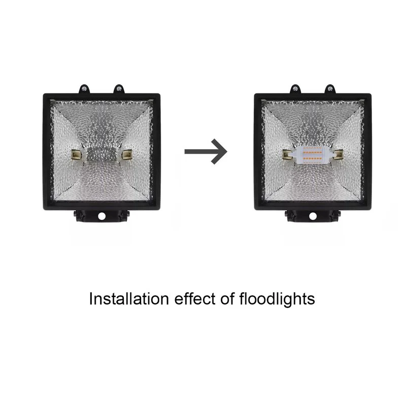Lampada Led R7S 78mm 9W 1020lm Bianco Caldo 3000K Diametro 28mm 360 Gradi - Image 3