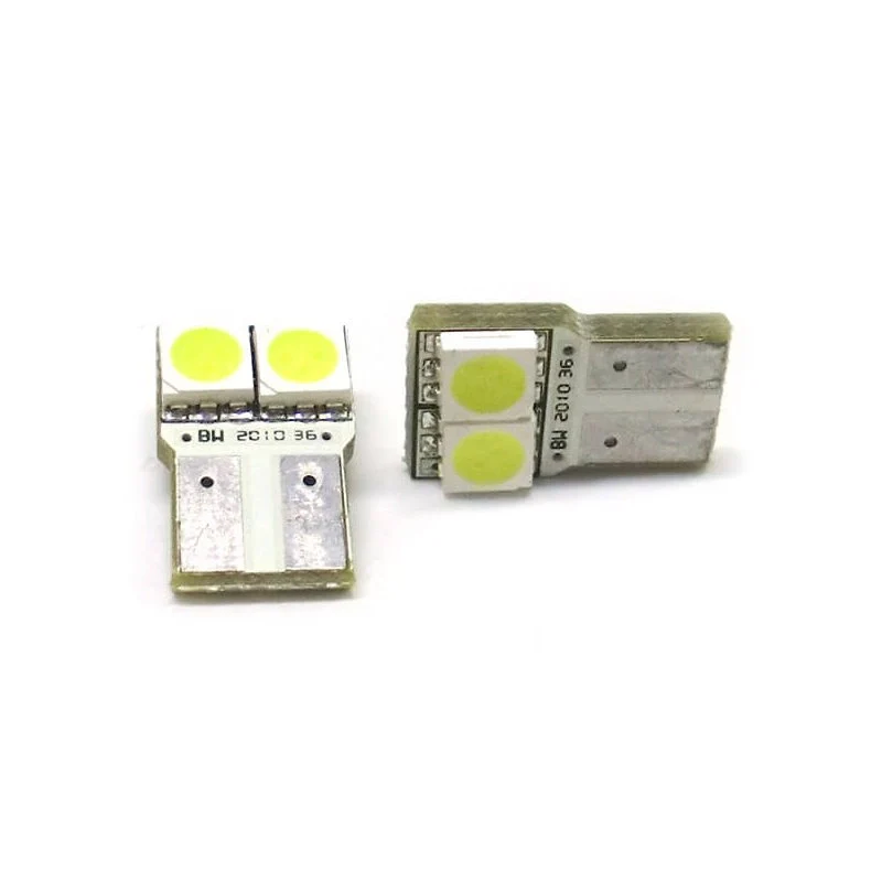 Lampada Led T10 W5W 2 Smd 5050 No Polarita Luci Targa Portiere Auto 12V Bianco - Image 2