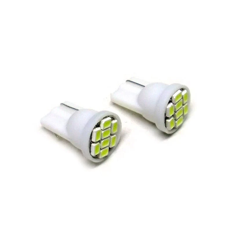 Lampada Led T10 W5W 8 Smd Frontale Bianco Luci di Posizione 12V - Image 2