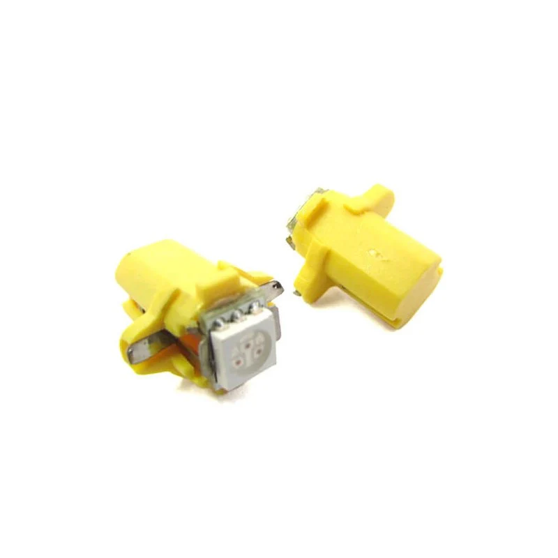 Lampada Led T5 B8.3D B8,3D Colore Giallo Yellow Luci Cruscotto e Strumentazione 12V - Image 3