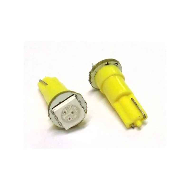 Lampada Led T5 W1,2W 1 Smd Arancione Giallo Luci Cruscotto 12V - Image 2