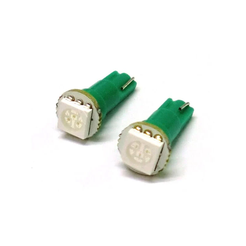 Lampada Led T5 W1,2W 1 Smd Verde Luci Cruscotto 12V - Image 2