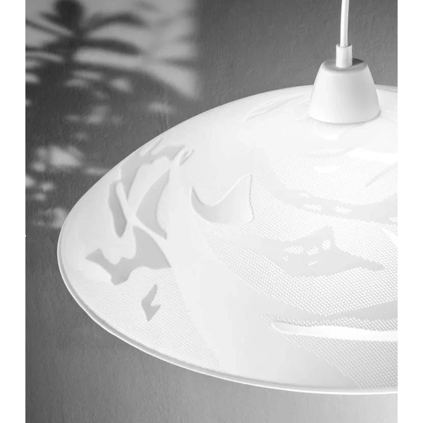 LAMPADARIO ALABASTRO E27 D.48XH120CM BIANCO - Image 3