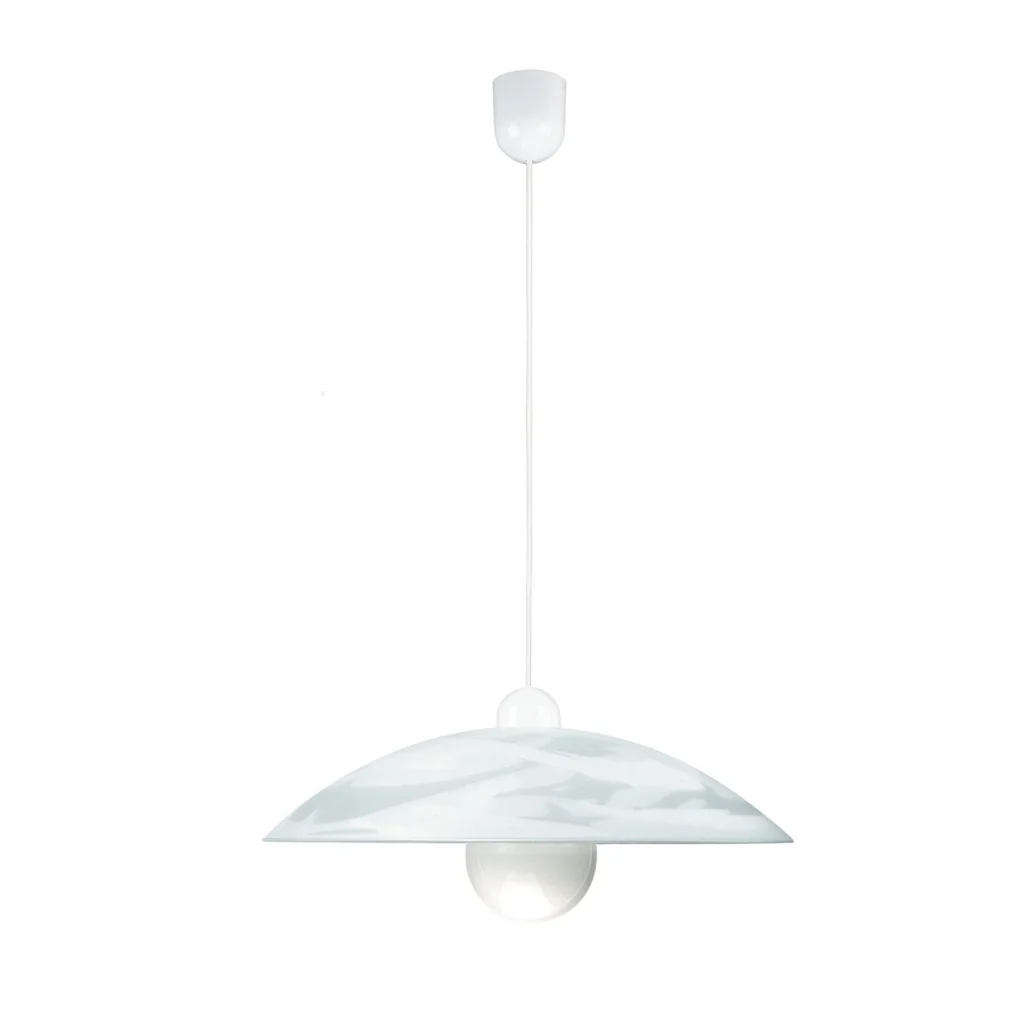 LAMPADARIO ALABASTRO E27 D.48XH120CM BIANCO - Image 4