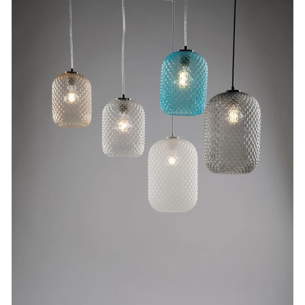 LAMPADARIO ASHFORD 1XE27 20XH150CM AMBRA. - Image 2