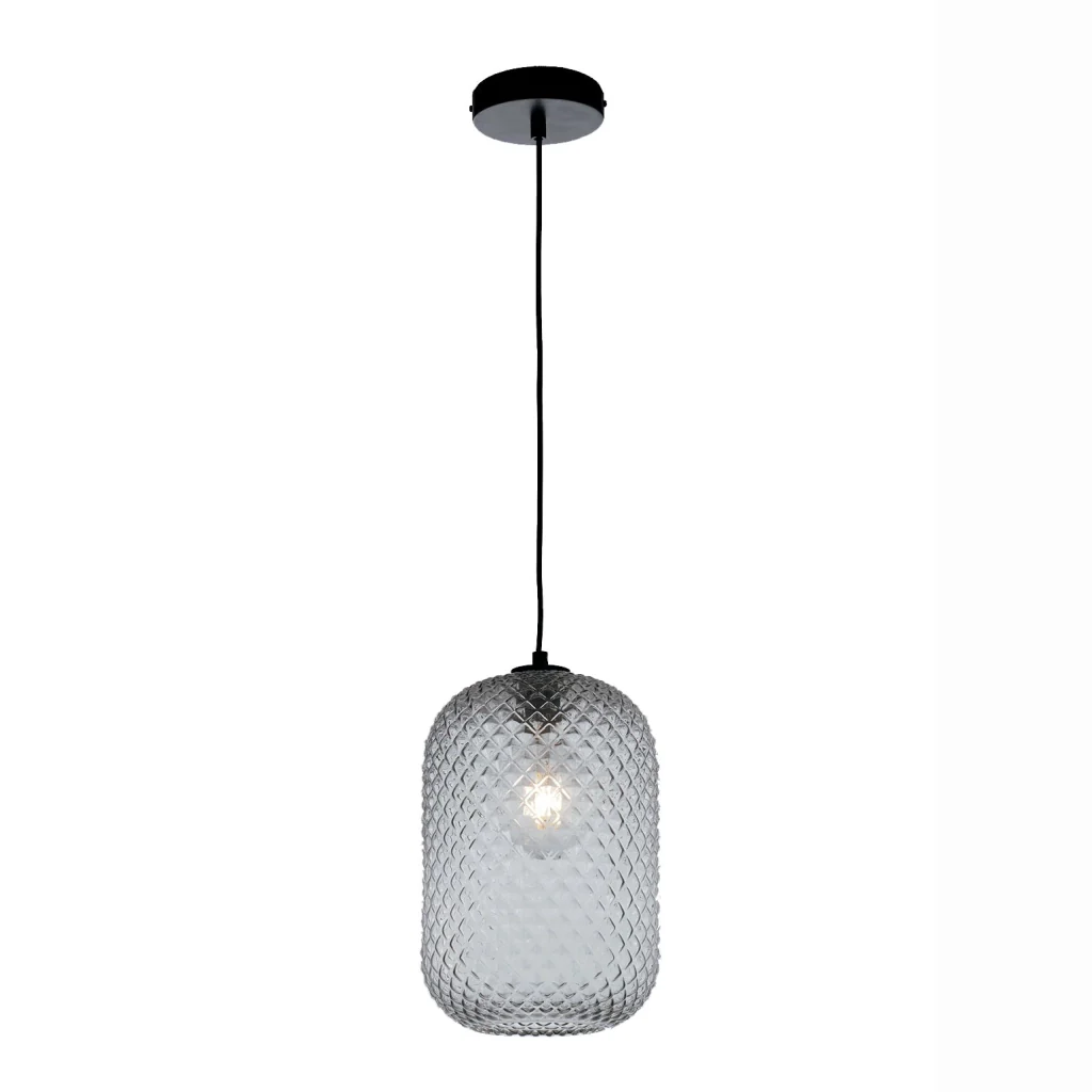 LAMPADARIO ASHFORD 1XE27 20XH150CM FUME'.