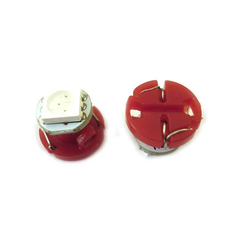 Lampadina Led T4.2 1 Smd 5050 Rosso Luci Cruscotti e Strumentazioni 12V DC - Image 2