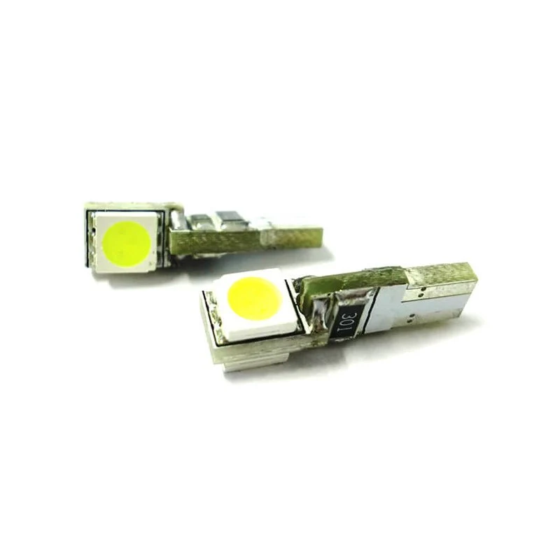 Lampadina Led T5 Canbus W1,2W 2 Smd 5050 Luci Cruscotto e Strumentazione 12V Bianco - Image 3