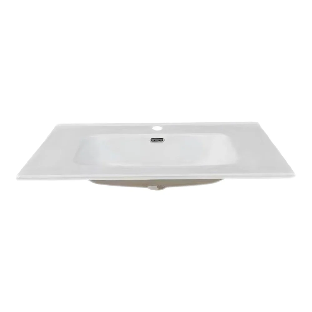 Lavabo consolle da appoggio VAS836-80 81x46.5x14 cm. bianco - Image 2